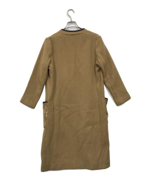 TEN（テン）TEN (テン) Ron Herman (ロンハーマン) ウールカシミアパイピングコート ベージュ サイズ:XSの古着・服飾アイテム