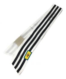 GUCCI×adidas（グッチ×アディダス）の古着「Striped Silk Neck Bow（ストライプ シルク ネック ボゥ）」｜ホワイト