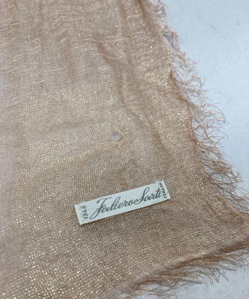 FALIERO SARTI（ファリエロサルティ）FALIERO SARTI (ファリエロサルティ) シルク混ストール ピンクの古着・服飾アイテム