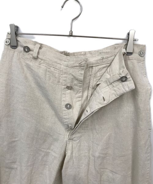 French Military Bourgeron（フランス軍）French Military Bourgeron (フランス軍) ボージョンリネンパンツ ベージュ サイズ:76の古着・服飾アイテム