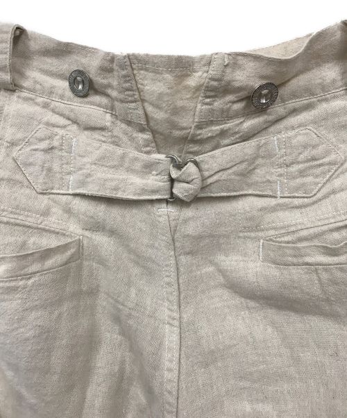 French Military Bourgeron（フランス軍）French Military Bourgeron (フランス軍) ボージョンリネンパンツ ベージュ サイズ:76の古着・服飾アイテム
