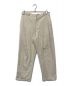 French Military Bourgeron（フランス軍）の古着「ボージョンリネンパンツ」｜ベージュ