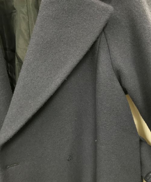 EMMEL REFINES（エメル リファインズ）EMMEL REFINES (エメル リファインズ) ベルテッドフレアロングコート ネイビー サイズ:XSの古着・服飾アイテム