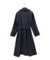 EMMEL REFINES (エメル リファインズ) ベルテッドフレアロングコート ネイビー サイズ:XS：7000円