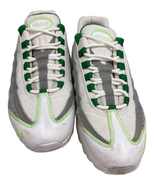 NIKE（ナイキ）NIKE (ナイキ) スニーカー ホワイト×グリーン サイズ:26.5の古着・服飾アイテム