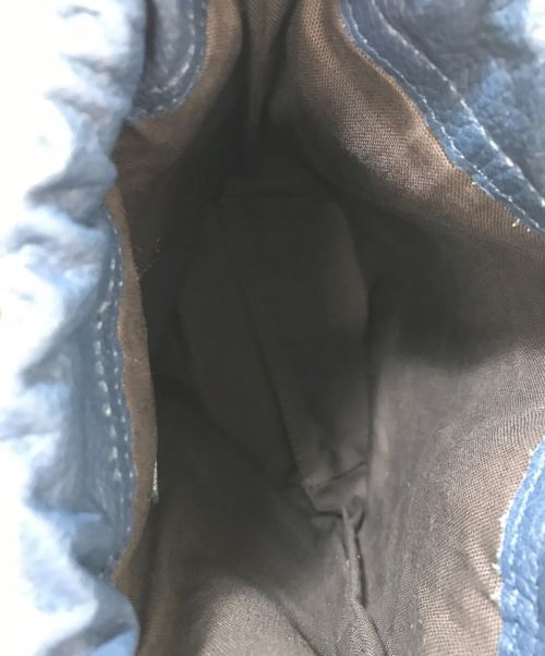 hinn（ヒン）hinn (ヒン) 巾着ポーチ スカイブルーの古着・服飾アイテム