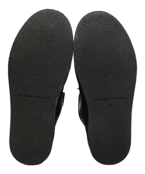 OFFICINE CREATIVE（オフィチーネクリエイティブ）OFFICINE CREATIVE (オフィチーネクリエイティブ) ハイカットスニーカー ブラック サイズ:41の古着・服飾アイテム