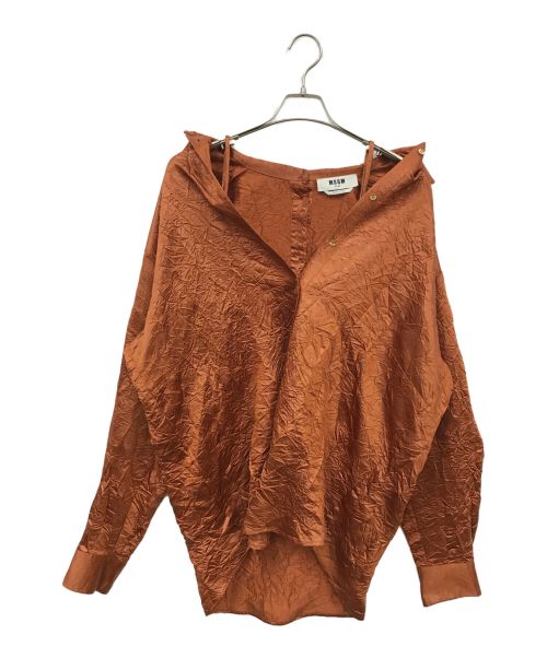 MSGM（エムエスジーエム）MSGM (エムエスジーエム) シャツ ブラウン サイズ:40の古着・服飾アイテム