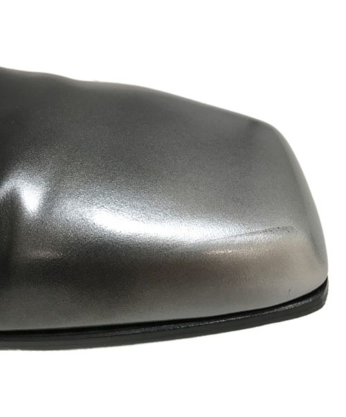 PRADA（プラダ）PRADA (プラダ) ニュアンスブラッシュドレザーレースアップシューズ ブラック サイズ:6 1/2の古着・服飾アイテム