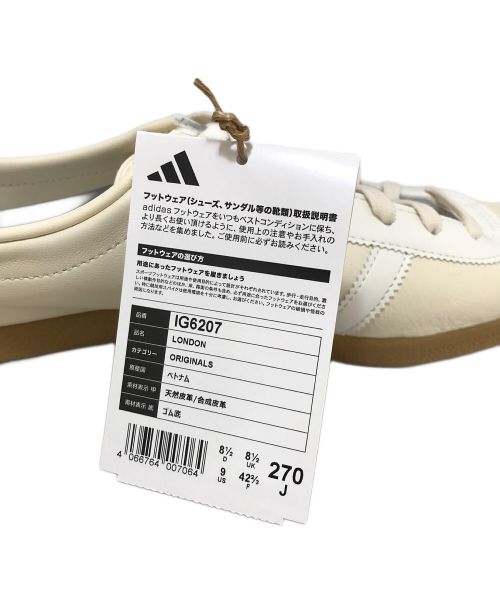 adidas（アディダス）adidas (アディダス) スニーカー ホワイト サイズ:27 未使用品の古着・服飾アイテム