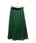 beautiful people (ビューティフルピープル) metalic jersey pleats wrap skirt（メタリックジャージープリーツラップスカート） グリーン サイズ:34：2500円