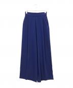 SOEJUソージュ）の古着「サイドタックワイドパンツ」｜ブルー