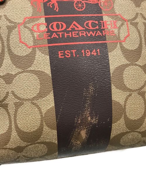 COACH（コーチ）COACH (コーチ) シグネチャートートバッグ ベージュの古着・服飾アイテム