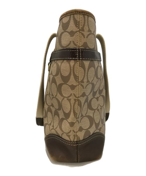 COACH（コーチ）COACH (コーチ) シグネチャートートバッグ ベージュの古着・服飾アイテム