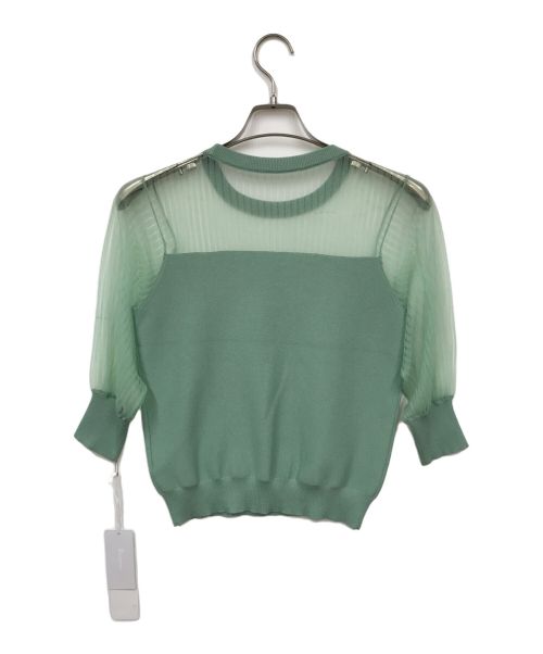 Diagram（ダイアグラム）Diagram (ダイアグラム) シアーニット グリーン サイズ:36の古着・服飾アイテム
