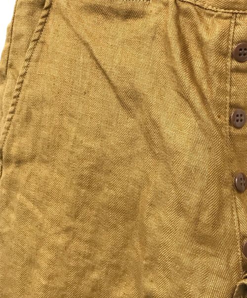 CUSHMAN（クッシュマン）CUSHMAN (クッシュマン) LINEN HERRINGBONE TUNNEL LOOP TROUSERS ブラウン サイズ:32×34の古着・服飾アイテム
