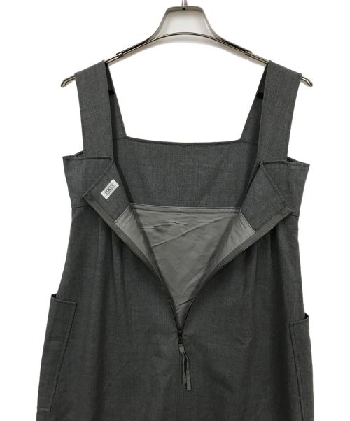 FOXEY（フォクシー）FOXEY (フォクシー) ロゴ入りワンピース グレー サイズ:38の古着・服飾アイテム