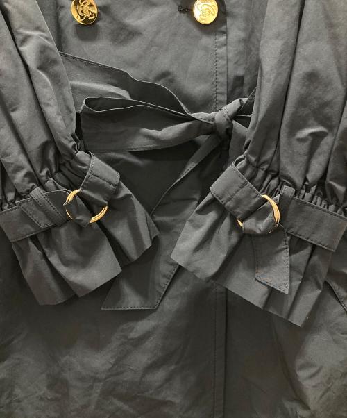 GRACE CLASS（グレースクラス）GRACE CLASS (グレースクラス) ボリューム袖ライトタフタコート ネイビー サイズ:36の古着・服飾アイテム