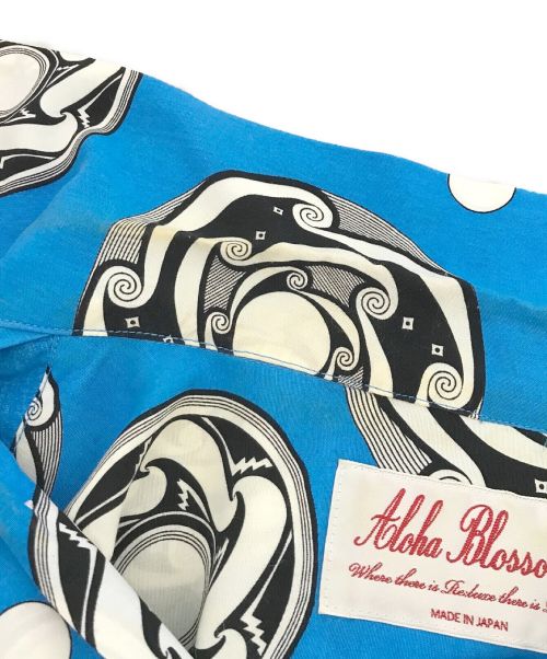 Aloha Blossom（アロハブロッサム）Aloha Blossom (アロハブロッサム) 半袖シャツ ブルー サイズ:42の古着・服飾アイテム