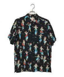 Aloha Blossom（アロハブロッサム）の古着「アロハシャツ」｜ブラック