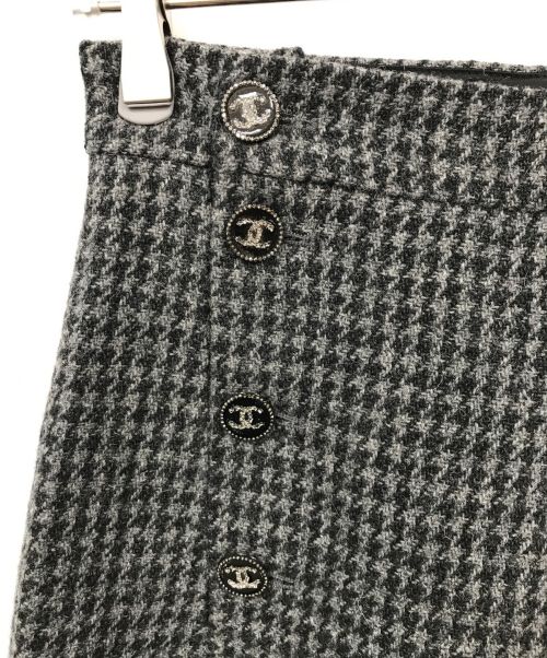 CHANEL（シャネル）CHANEL (シャネル) ツイードパンツ グレー サイズ:36の古着・服飾アイテム