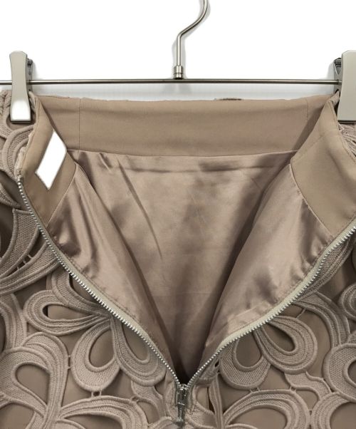 CELFORD（セルフォード）CELFORD (セルフォード) リボンレーススカート ベージュ サイズ:36の古着・服飾アイテム