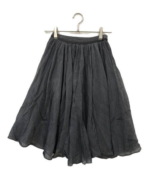 FOXEY（フォクシー）FOXEY (フォクシー) シアーサーキュラースカート グレー サイズ:40の古着・服飾アイテム