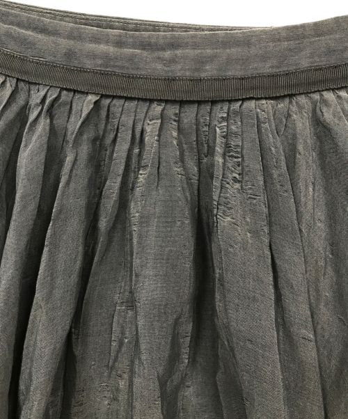 FOXEY（フォクシー）FOXEY (フォクシー) シアーサーキュラースカート グレー サイズ:40の古着・服飾アイテム