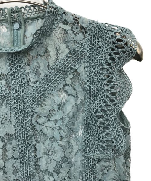 ANAYI（アナイ）ANAYI (アナイ) 総レースブラウス スカイブルー サイズ:38の古着・服飾アイテム