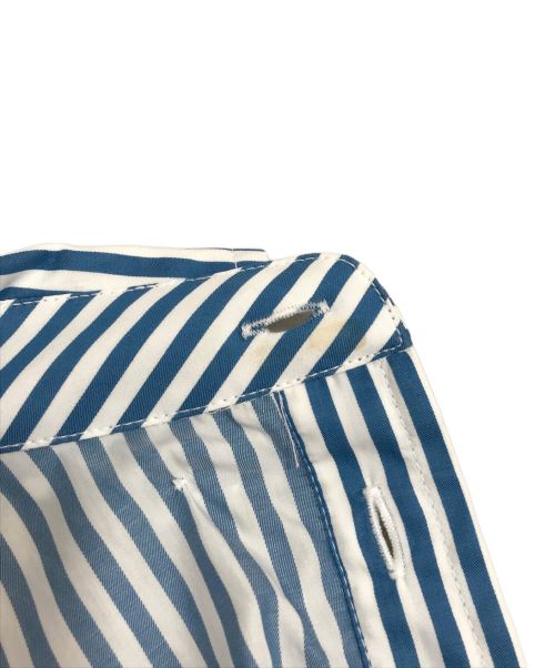 BALENCIAGA（バレンシアガ）BALENCIAGA (バレンシアガ) バックロゴストライプシャツ スカイブルー サイズ:34の古着・服飾アイテム