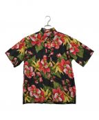 reyn spoonerレイン スプナー）の古着「プルオーバーアロハシャツ」｜ブラック