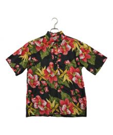 reyn spooner（レイン スプナー）の古着「プルオーバーアロハシャツ」｜ブラック