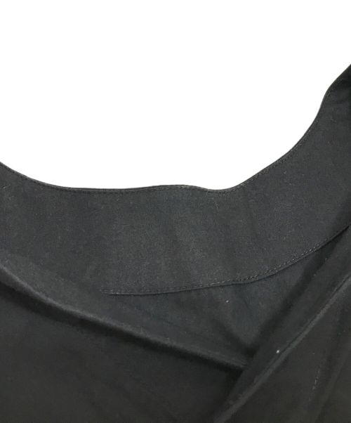 utilite（ユティリテ）utilite (ユティリテ) コットンツイル切替ギャザー2wayワンピース ブラック サイズ:記載なしの古着・服飾アイテム