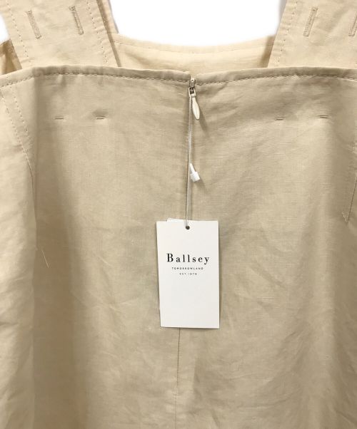 BALLSEY（ボールジィ）BALLSEY (ボールジィ) リネンコットンムーブ サロペット ベージュ サイズ:36 未使用品の古着・服飾アイテム