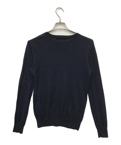 ENFOLD（エンフォルド）ENFOLD (エンフォルド) シルクコットンカーディガン ネイビー サイズ:38の古着・服飾アイテム