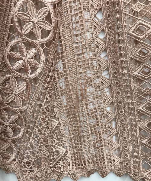 Snidel（スナイデル）Snidel (スナイデル) レースフリルワンピース ピンクの古着・服飾アイテム