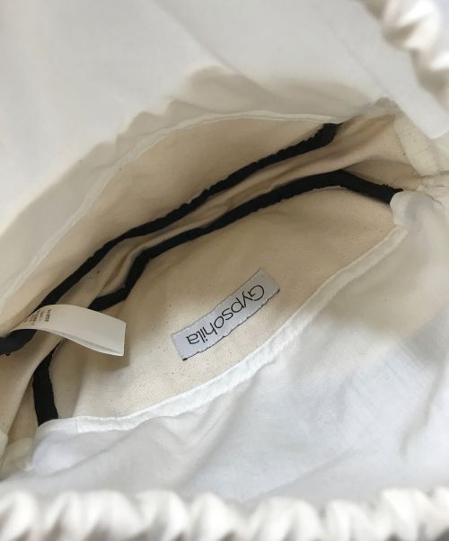 Gypsohila（ジプソフィア）Gypsohila (ジプソフィア) ハートバッグ ホワイトの古着・服飾アイテム