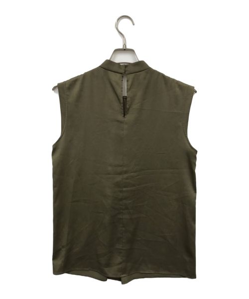 UNITED ARROWS TOKYO（ユナイテッドアローズトウキョウ）UNITED ARROWS TOKYO (ユナイテッドアローズトウキョウ) ノースリーブブラウス オリーブ サイズ:表記なしの古着・服飾アイテム