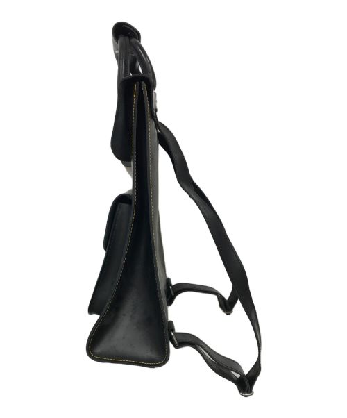 Dr.Martens（ドクターマーチン）Dr.Martens (ドクターマーチン) SMALL LEATHER BACKPACK ブラックの古着・服飾アイテム
