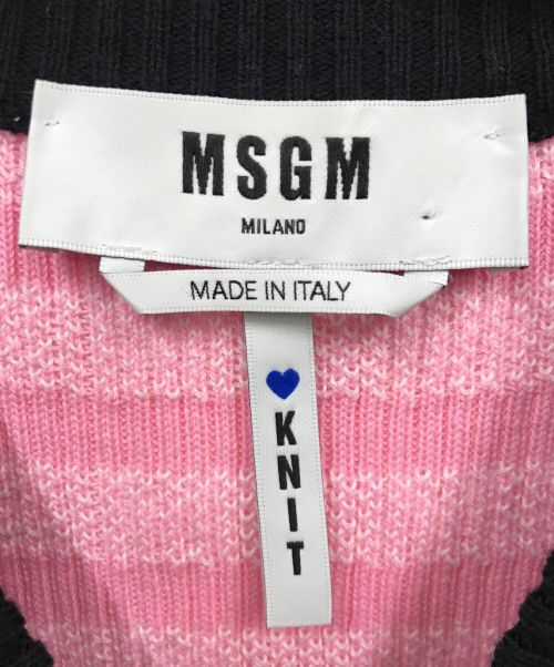 MSGM（エムエスジーエム）MSGM (エムエスジーエム) ニット ピンク サイズ:Sの古着・服飾アイテム