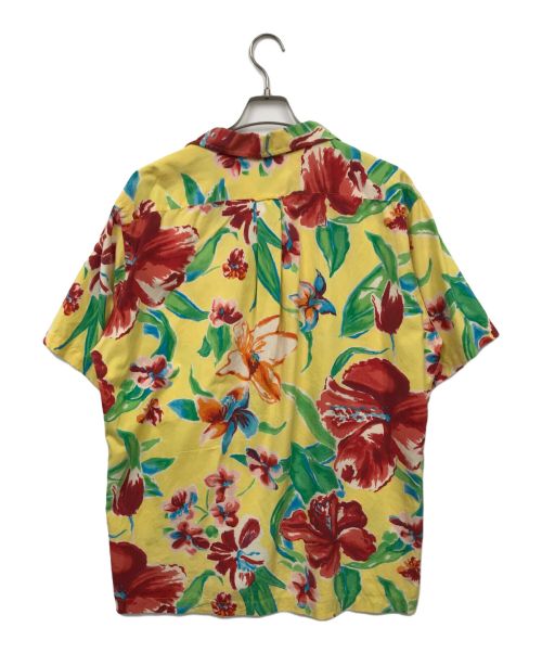 POLO RALPH LAUREN（ポロ・ラルフローレン）POLO RALPH LAUREN (ポロ・ラルフローレン) シルク混アロハシャツ イエロー サイズ:LLの古着・服飾アイテム