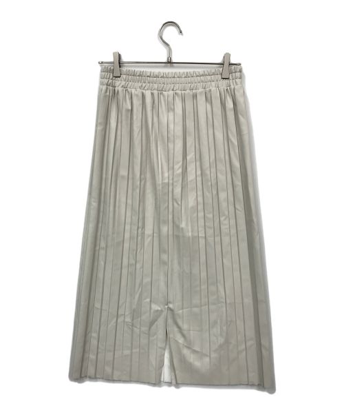 ZUCCA（ズッカ）ZUCCA (ズッカ) プリーツスカート ホワイト サイズ:Mの古着・服飾アイテム