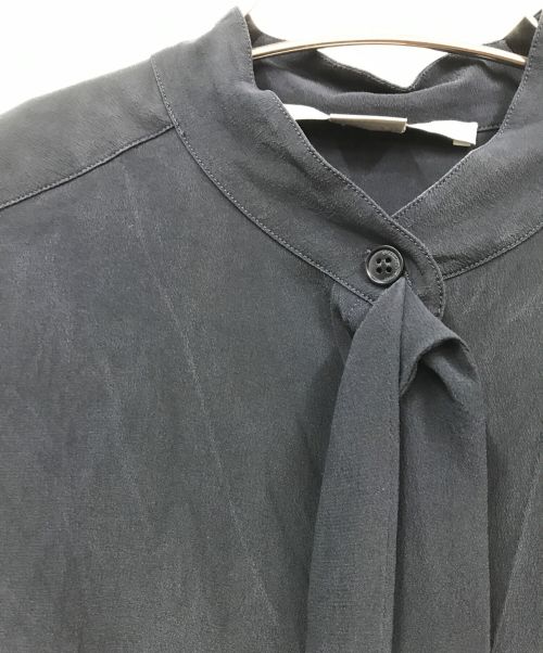STELLA McCARTNEY（ステラマッカートニー）STELLA McCARTNEY (ステラマッカートニー) シルクボウタイブラウス ネイビー サイズ:36の古着・服飾アイテム