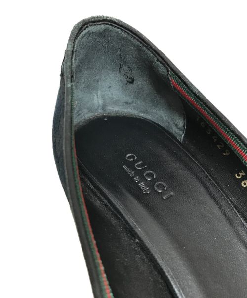 GUCCI（グッチ）GUCCI (グッチ) GGキャンバスハイヒールパンプス ブラック サイズ:36Cの古着・服飾アイテム