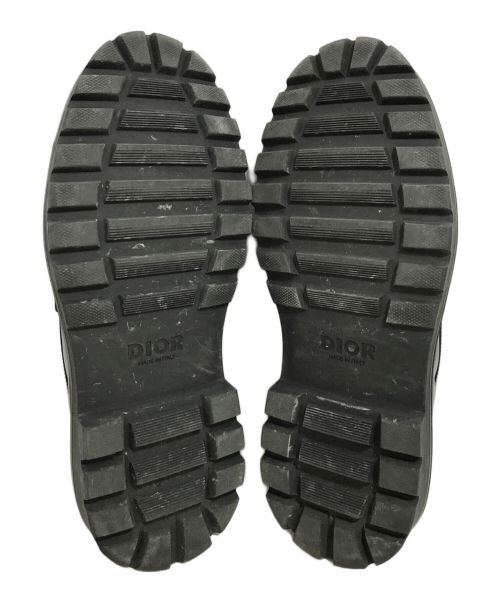 Christian Dior（クリスチャン ディオール）Christian Dior (クリスチャン ディオール) SHOWN STUSSY (ショーン・ステューシー) ローファー ブラック サイズ:41の古着・服飾アイテム