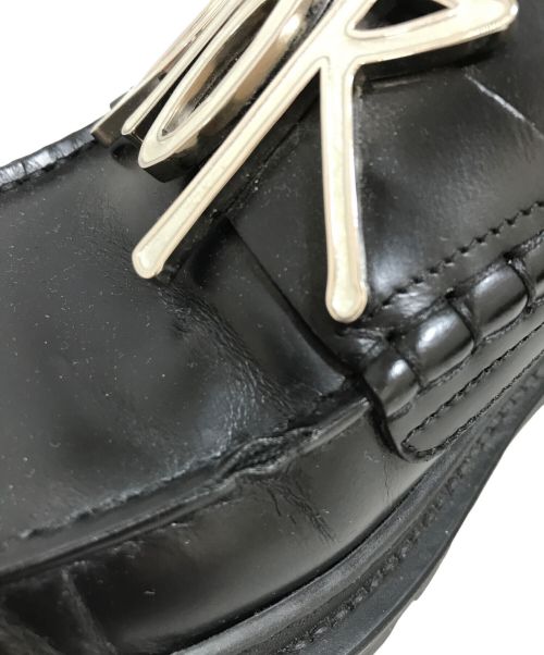 Christian Dior（クリスチャン ディオール）Christian Dior (クリスチャン ディオール) SHOWN STUSSY (ショーン・ステューシー) ローファー ブラック サイズ:41の古着・服飾アイテム