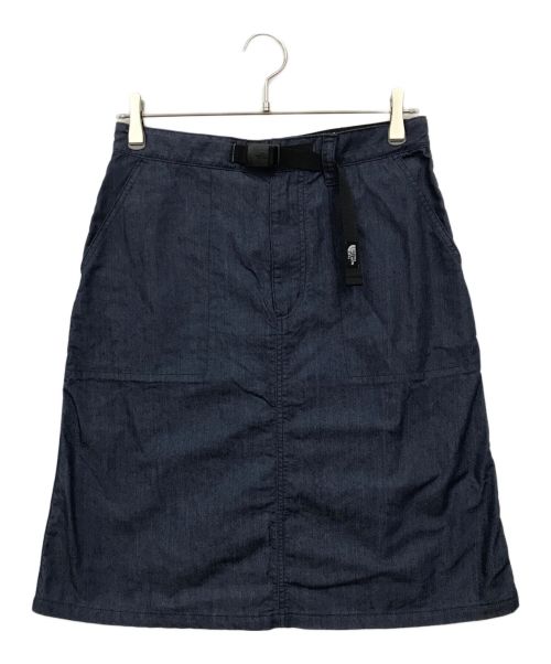 THE NORTH FACE（ザ ノース フェイス）THE NORTH FACE (ザ ノース フェイス) ナイロンデニムフィールドスカート インディゴ サイズ:Lの古着・服飾アイテム