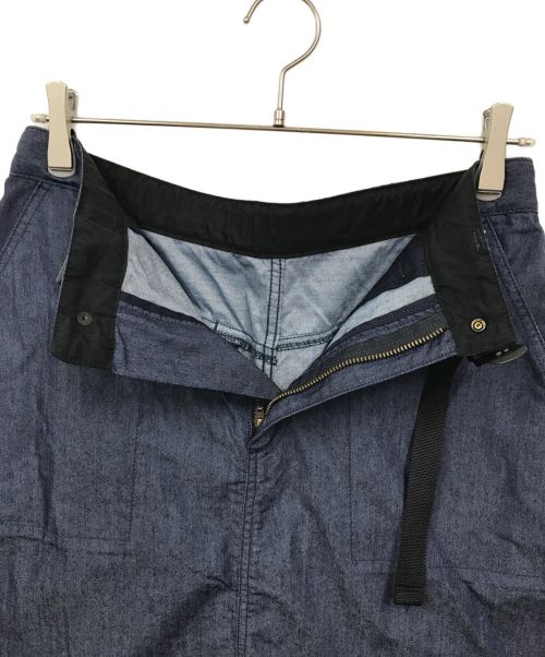 THE NORTH FACE（ザ ノース フェイス）THE NORTH FACE (ザ ノース フェイス) ナイロンデニムフィールドスカート インディゴ サイズ:Lの古着・服飾アイテム