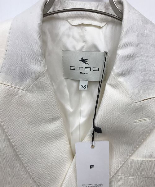 ETRO（エトロ）ETRO (エトロ) ダブルジャケット ホワイト サイズ:38の古着・服飾アイテム