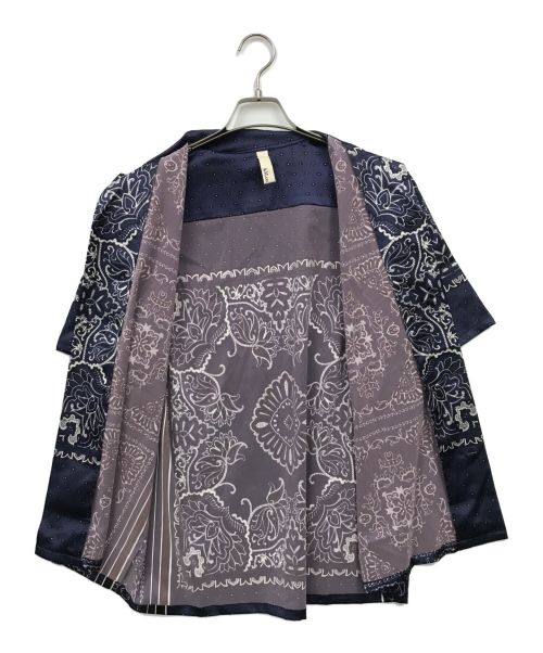 k3&co.（ケイスリー）k3&co. (ケイスリー) 総柄オープンカラーシャツ パープル サイズ:記載なしの古着・服飾アイテム